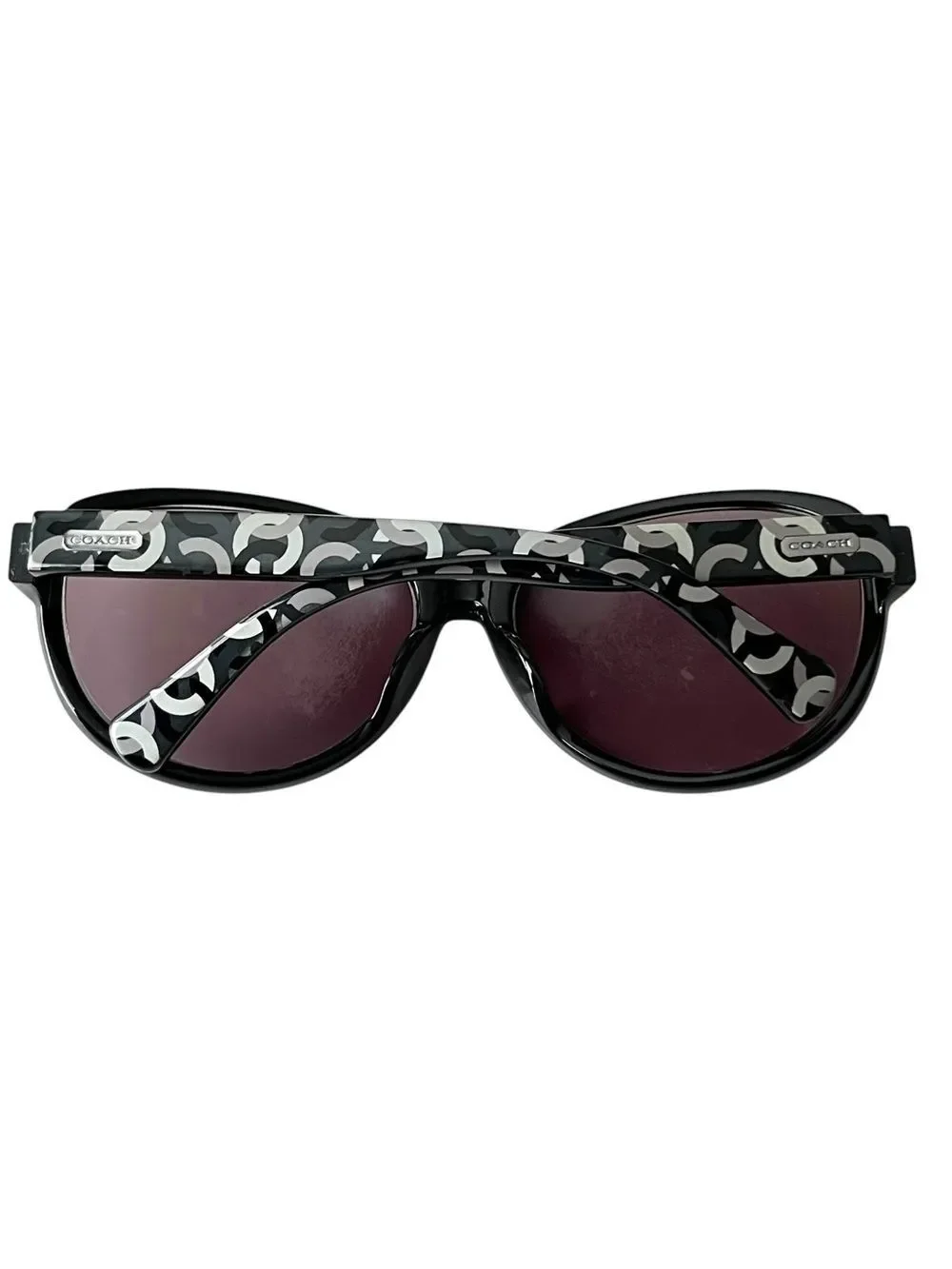 Coach Black & White C Logo Sunglasses Frames Only